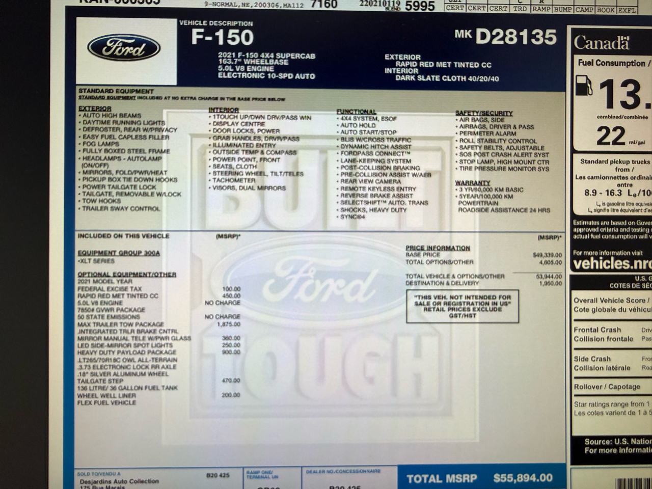 Ford F-150 XLT 4WD SuperCab 8' Box 2021