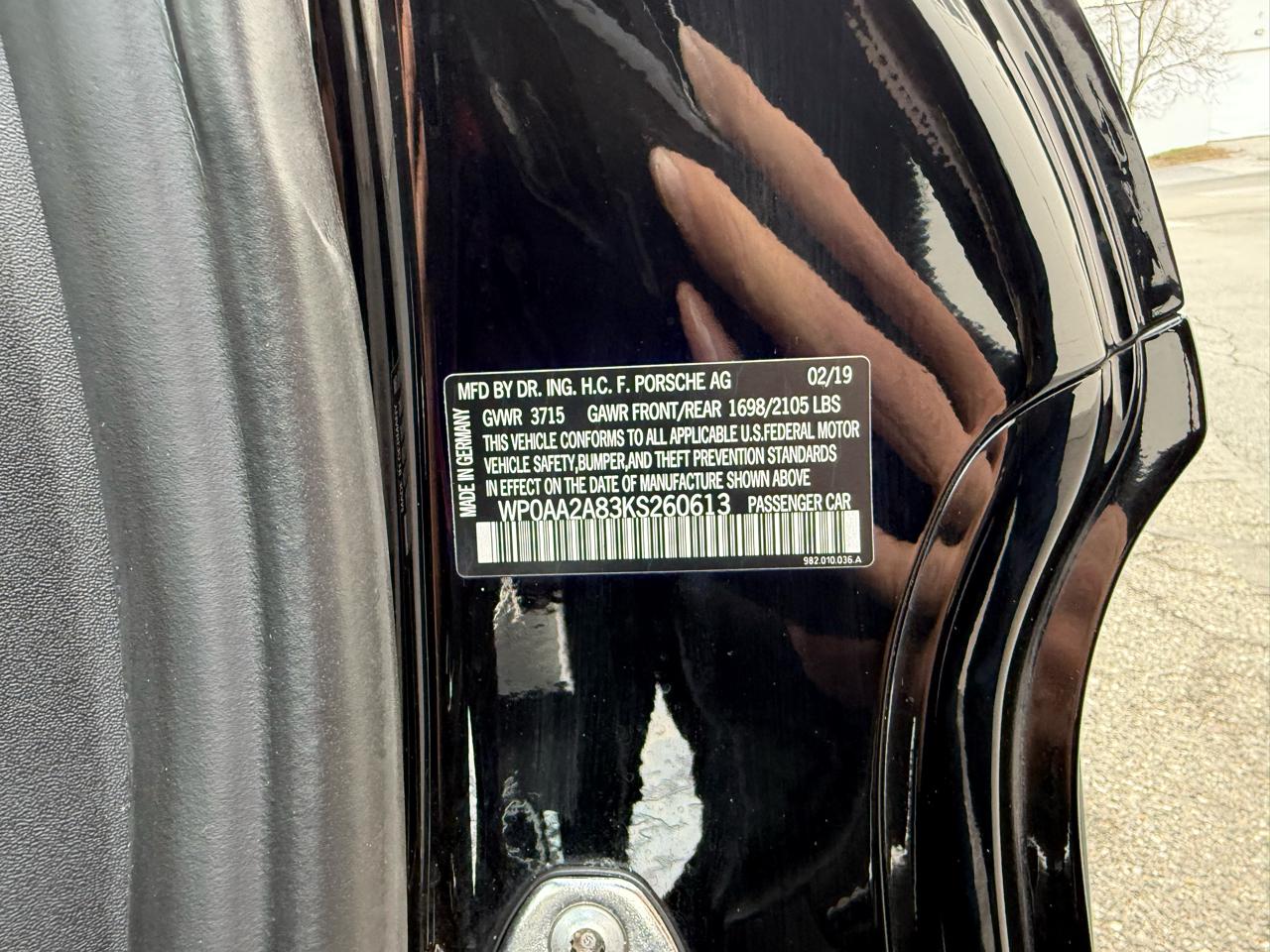 Porsche 718 Cayman Coupe 2019