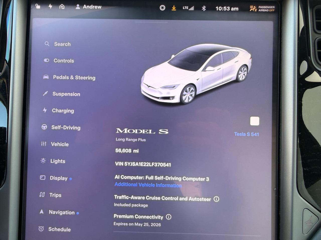 Tesla Model S Long Range Plus AWD 2020