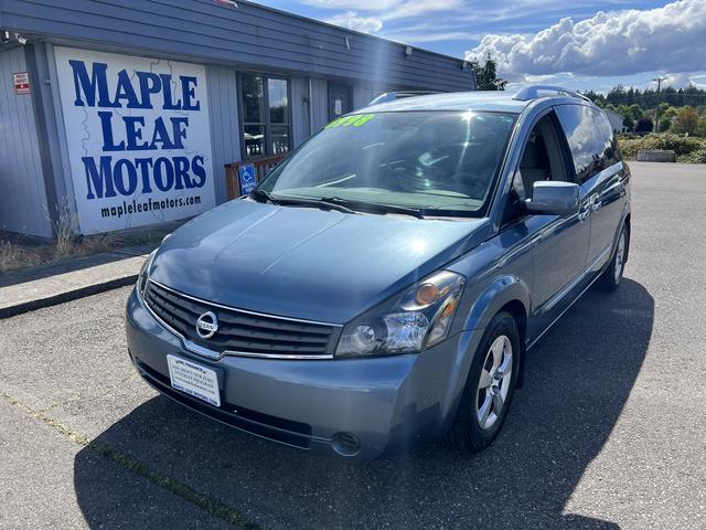 Blue 2009 Nissan Quest Minivan Front-Wheel Drive 5-Speed Automatic Overdrive