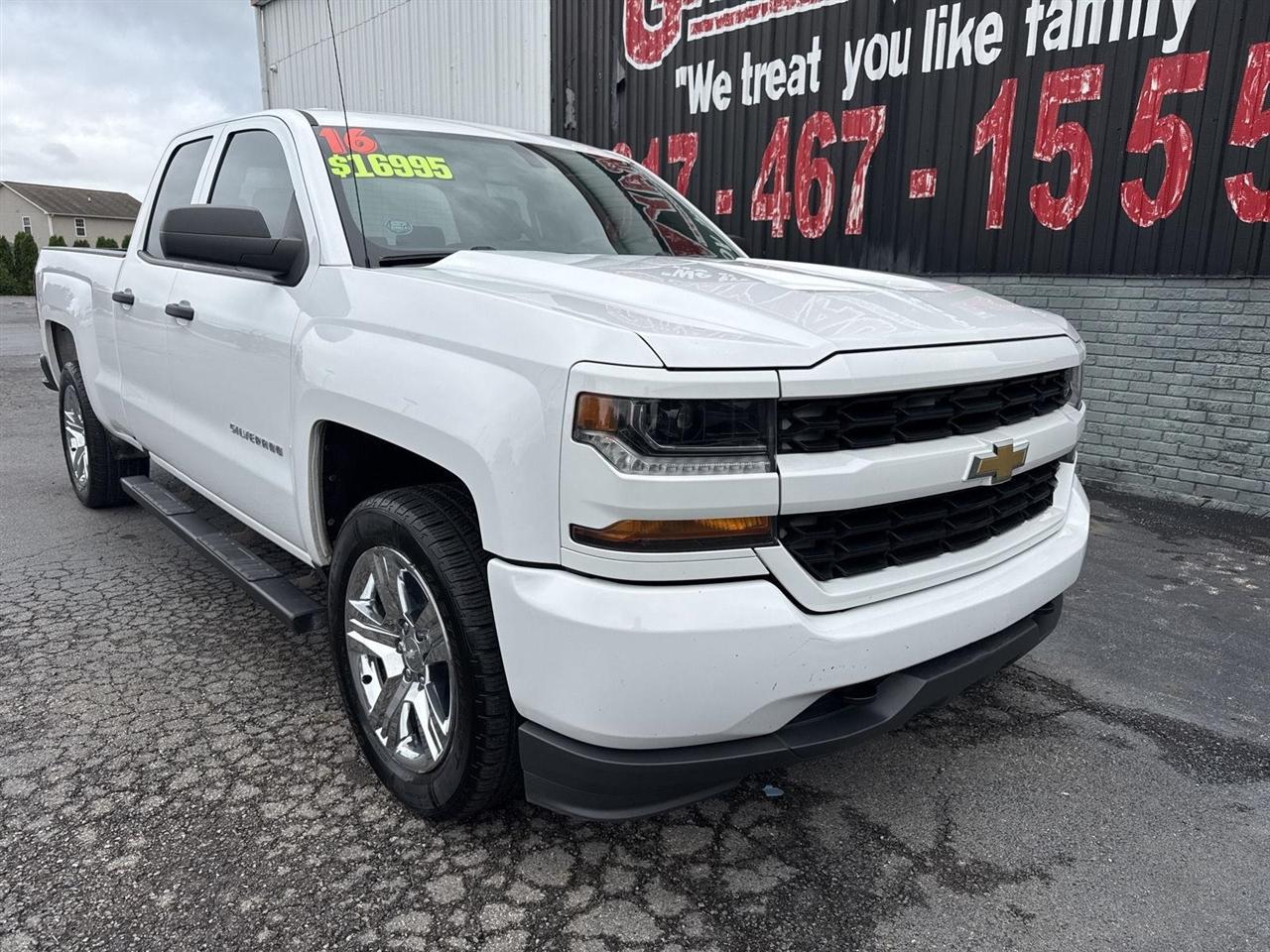 Chevrolet Silverado 1500 4WD Double Cab 143.5" Custom 2016