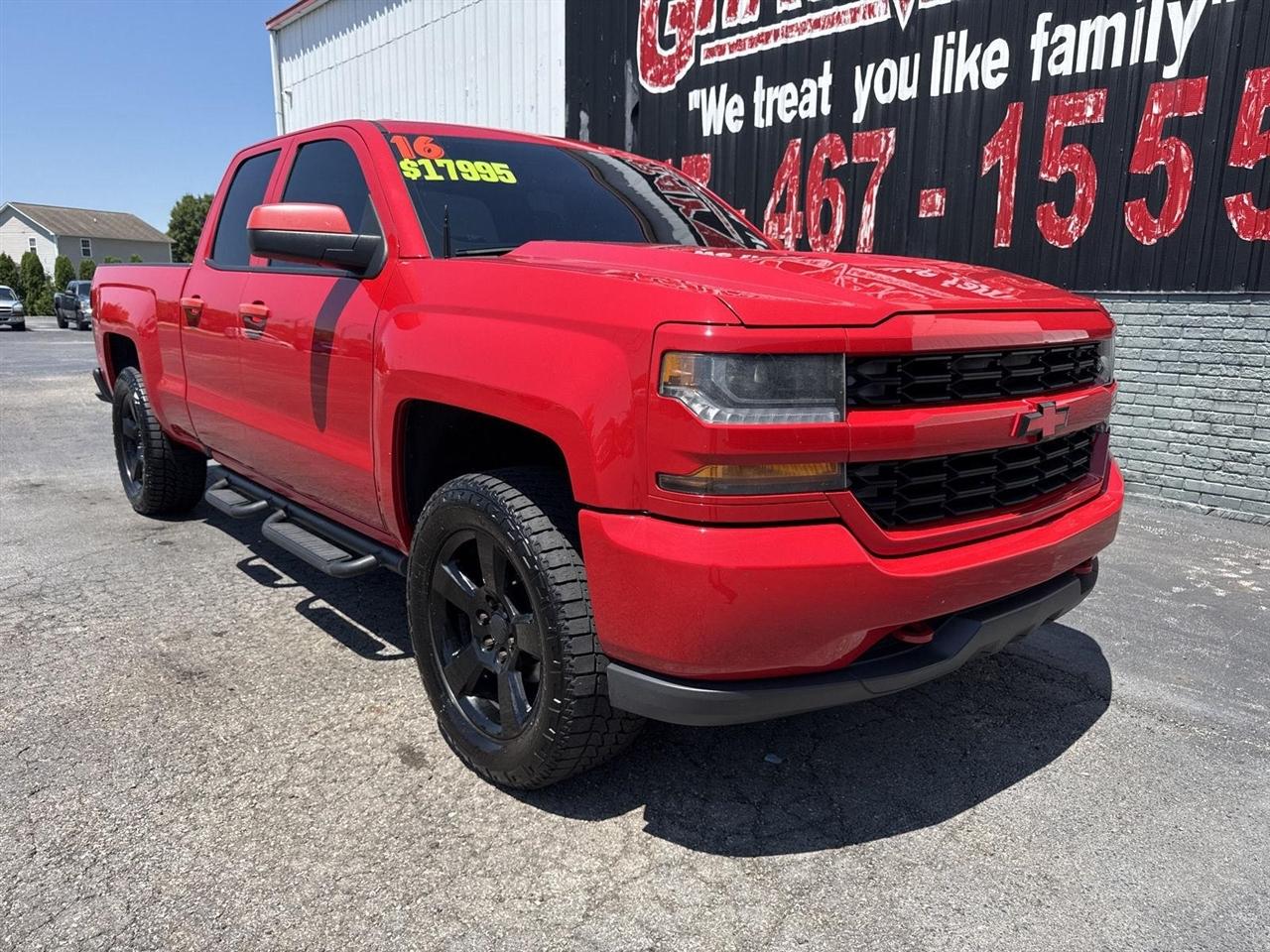Chevrolet Silverado 1500 4WD Double Cab 143.5" Custom 2016