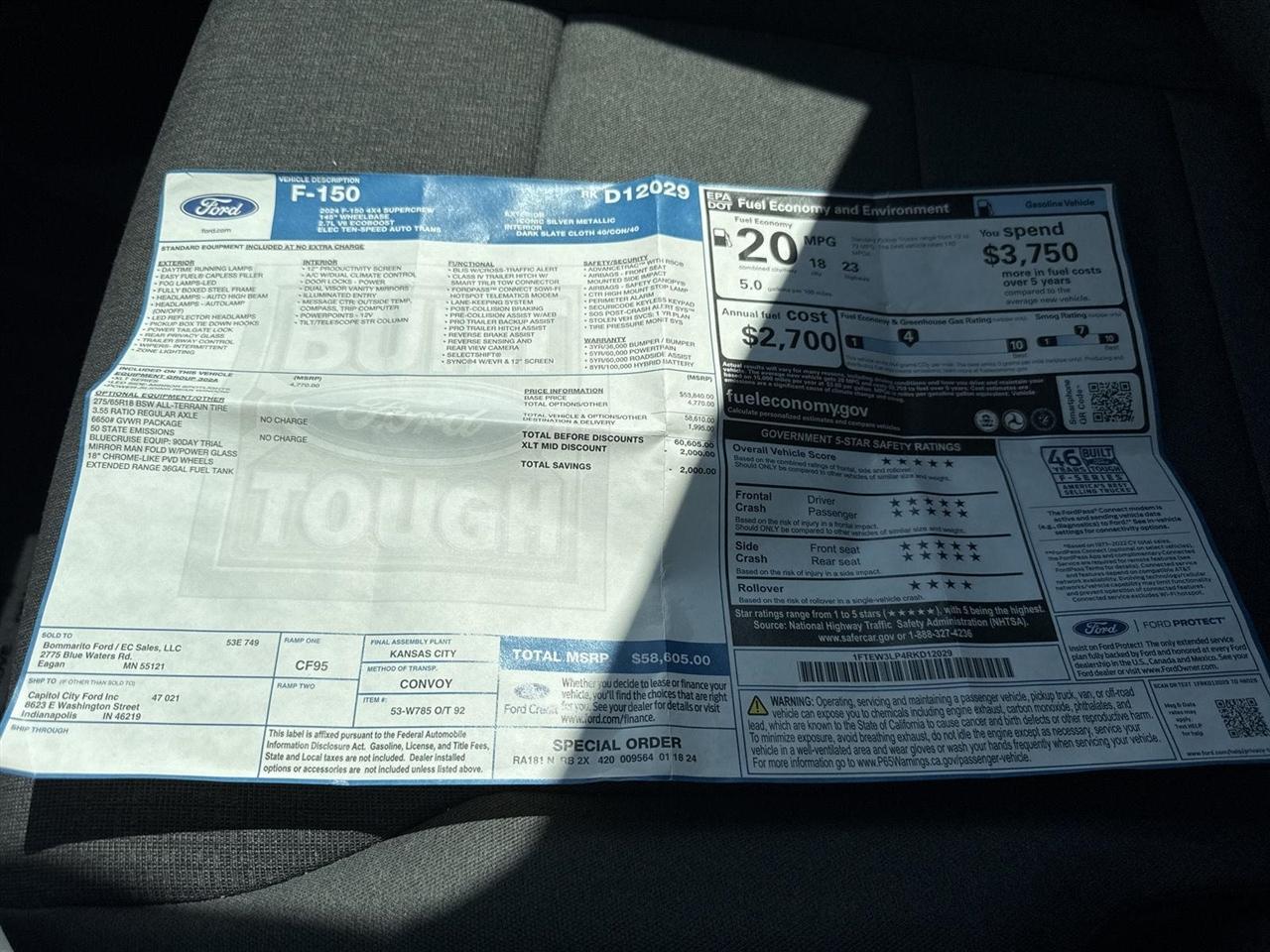 Ford F-150 XLT 4WD SuperCrew 5.5' Box 2024