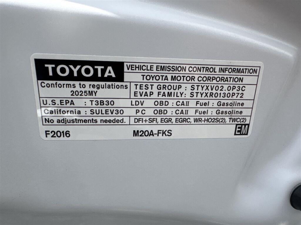 Toyota Corolla SE 4D Sedan at 2025