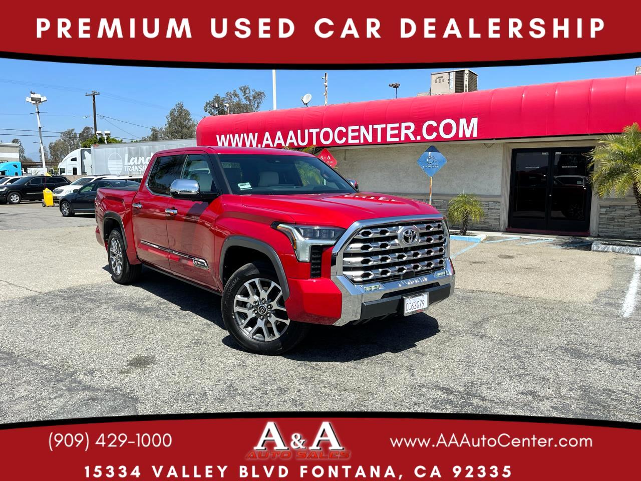 2022 Toyota Tundra 4WD 1794 Edition CrewMax 5.5' Bed 3.5L (Natl)