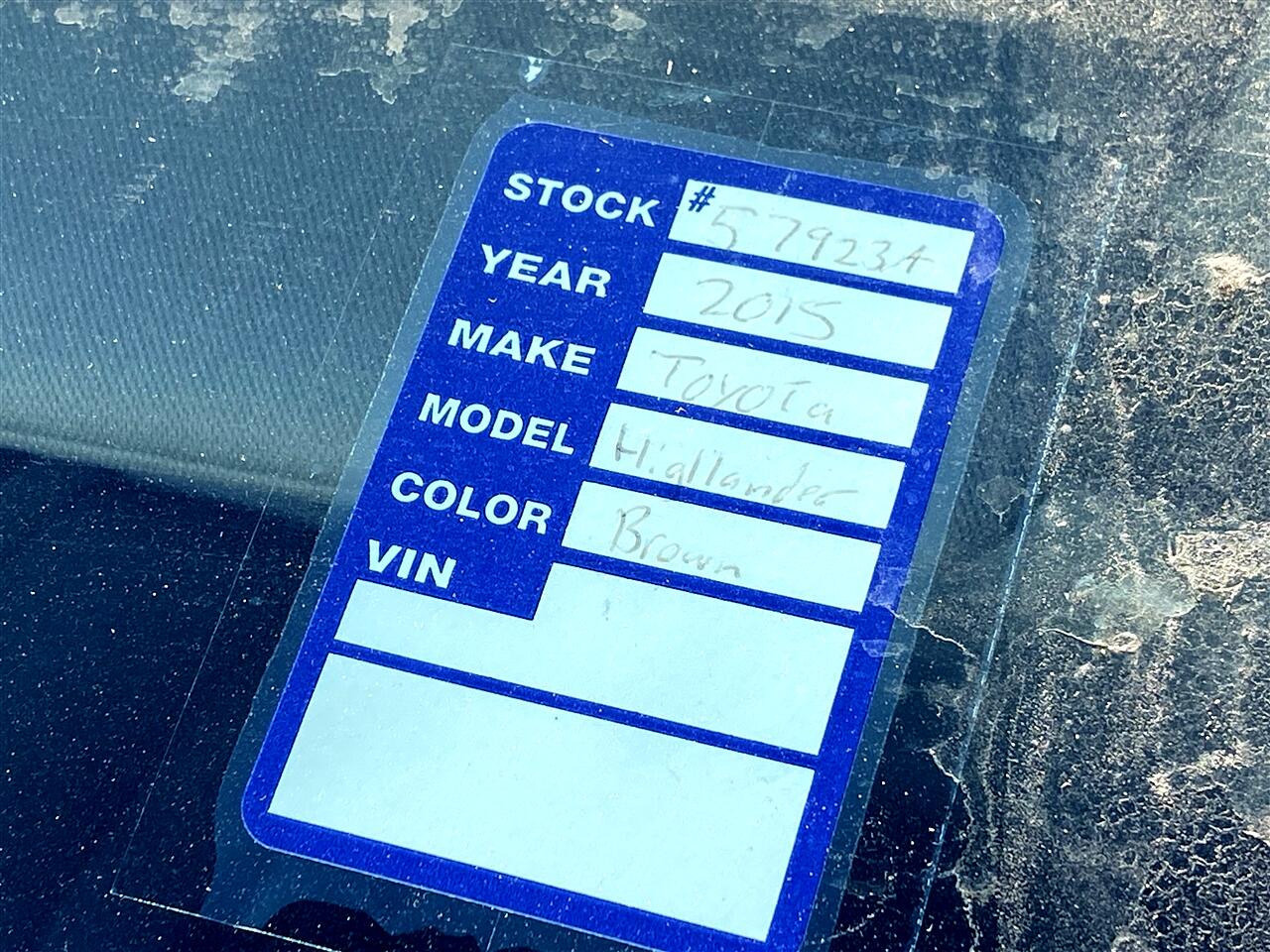 Toyota Highlander XLE FWD V6 2015