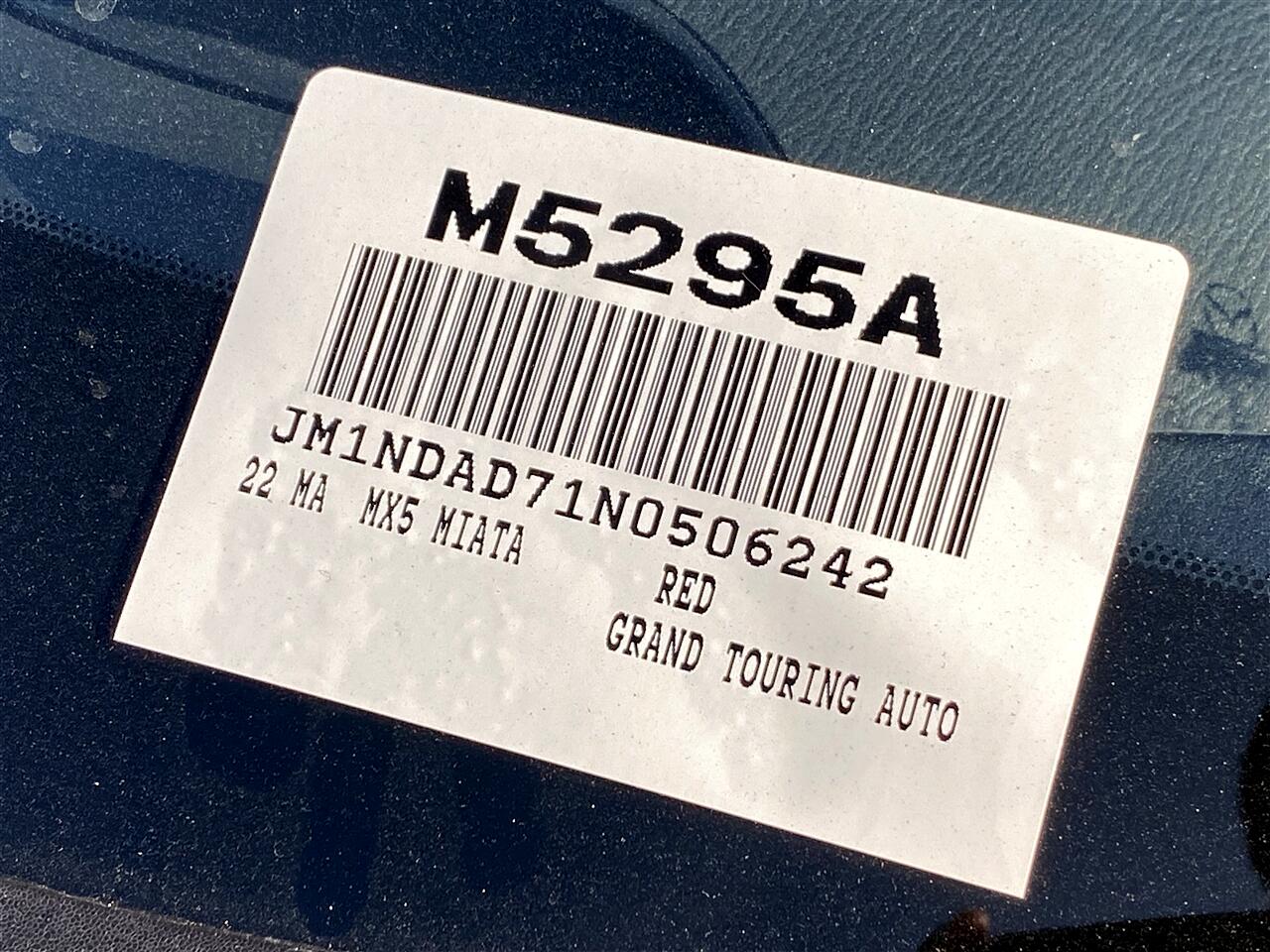 Mazda MX-5 Miata Grand Touring 6AT 2022