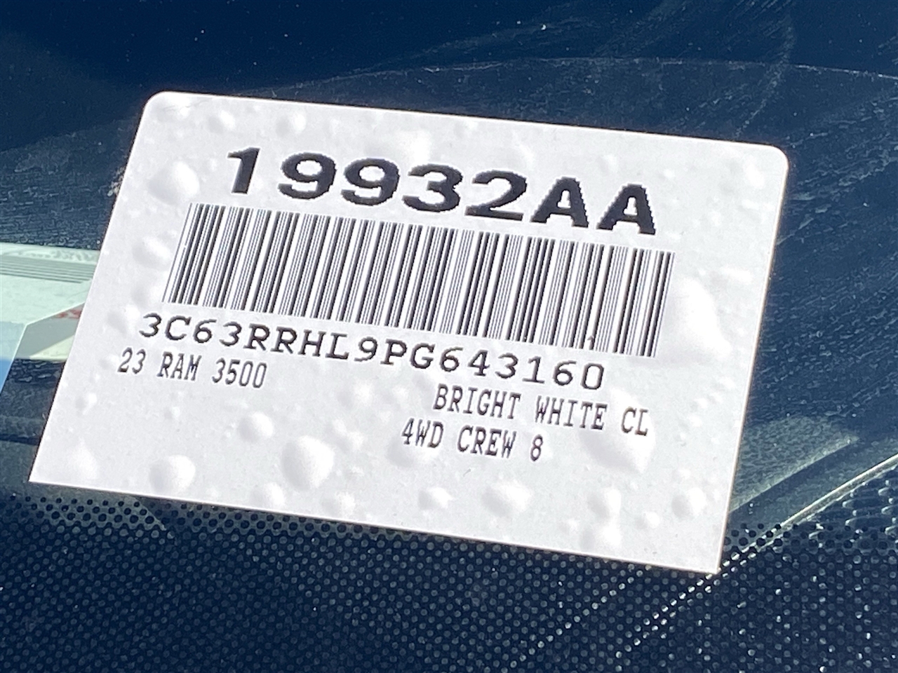 RAM 3500 Big Horn Crew Cab LWB 4WD DRW 2023