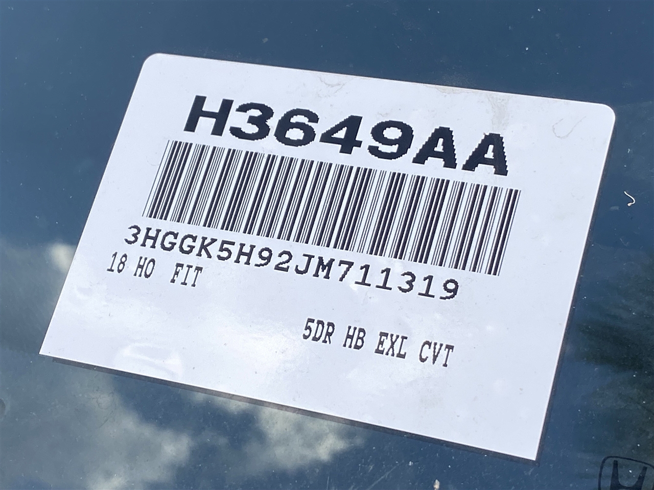 Honda Fit EX-L CVT 2018