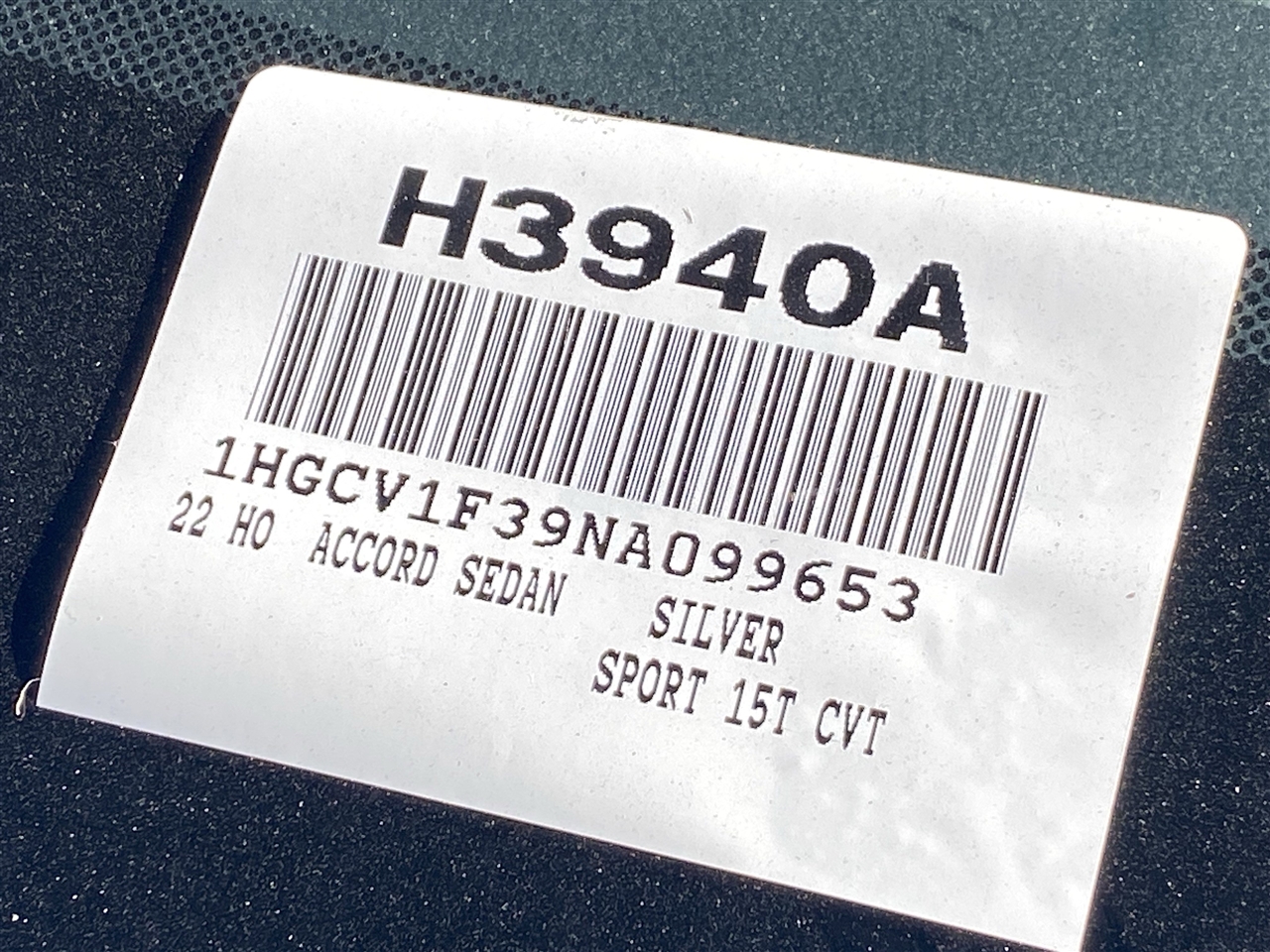 Honda Accord Sport CVT 2022