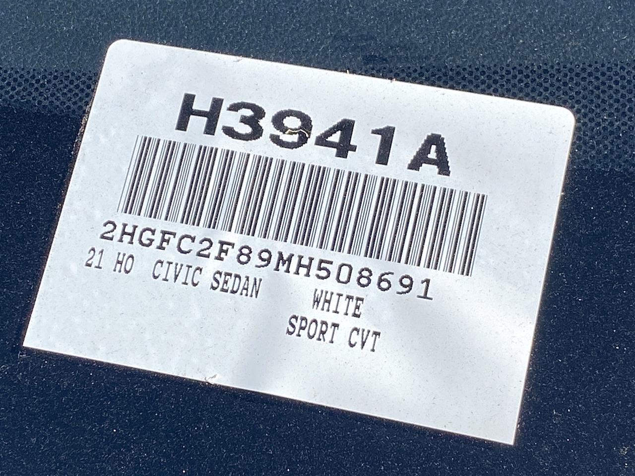 Honda Civic EX Honda Sensing Sedan CVT 2021