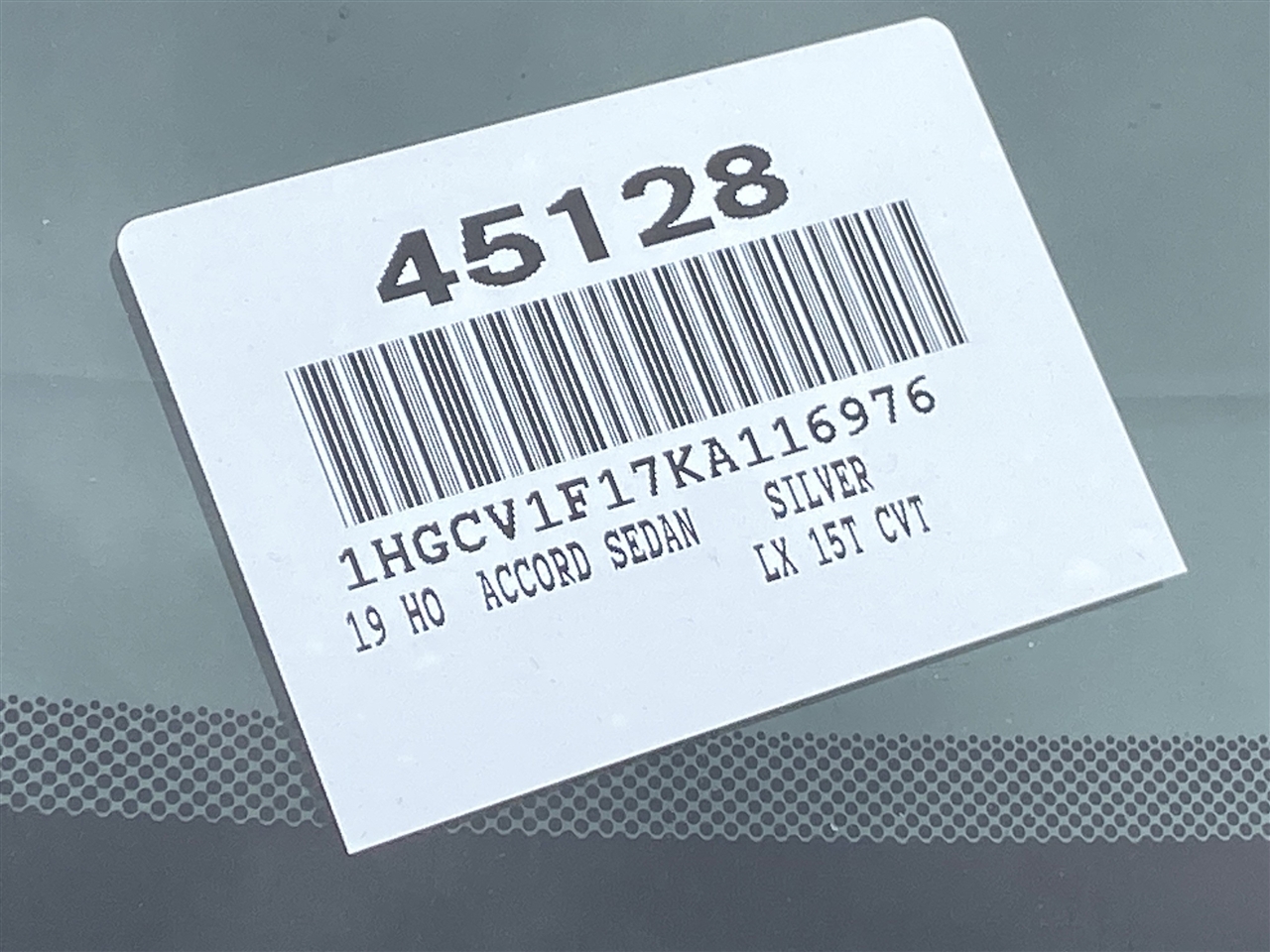 Honda Accord LX CVT 2019