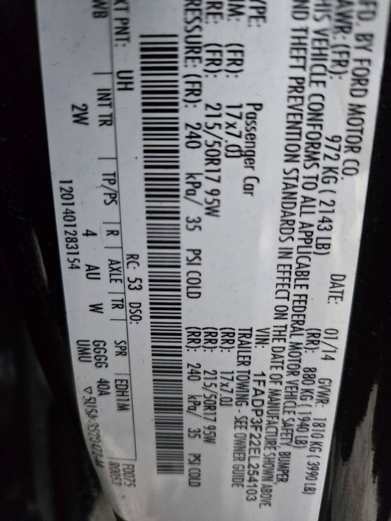 Ford Focus SE Sedan 2014