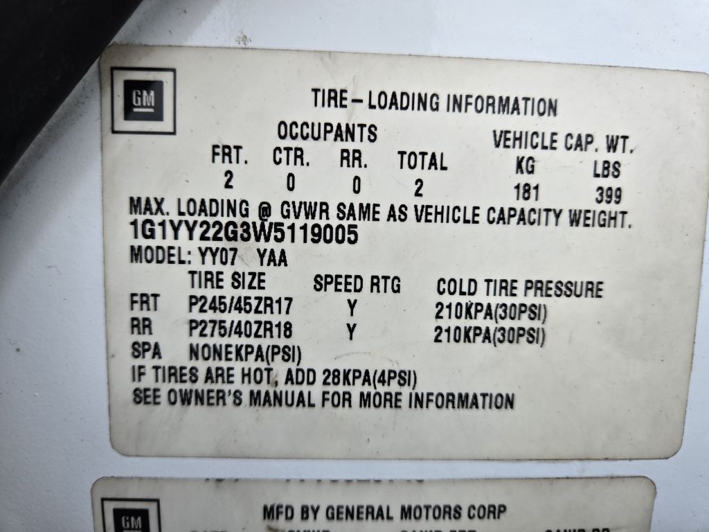 Chevrolet Corvette Coupe 1998