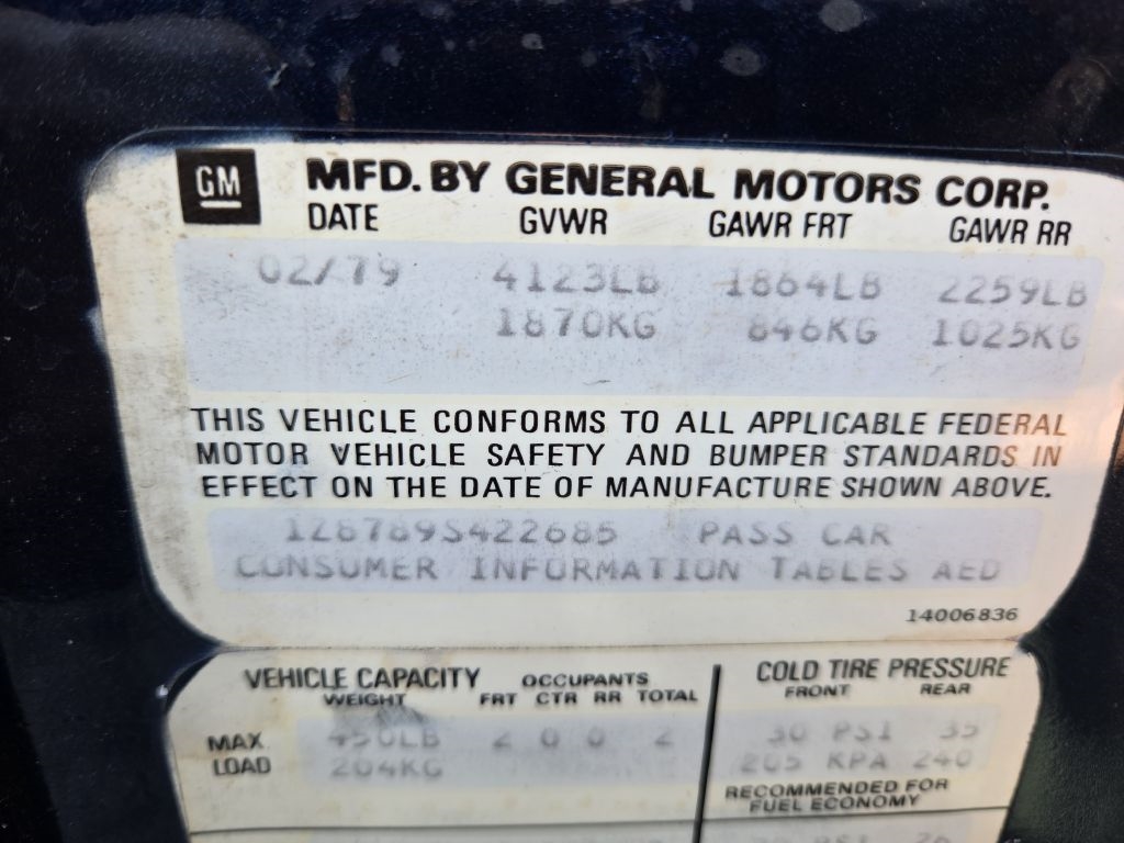 Chevrolet Corvette  1979