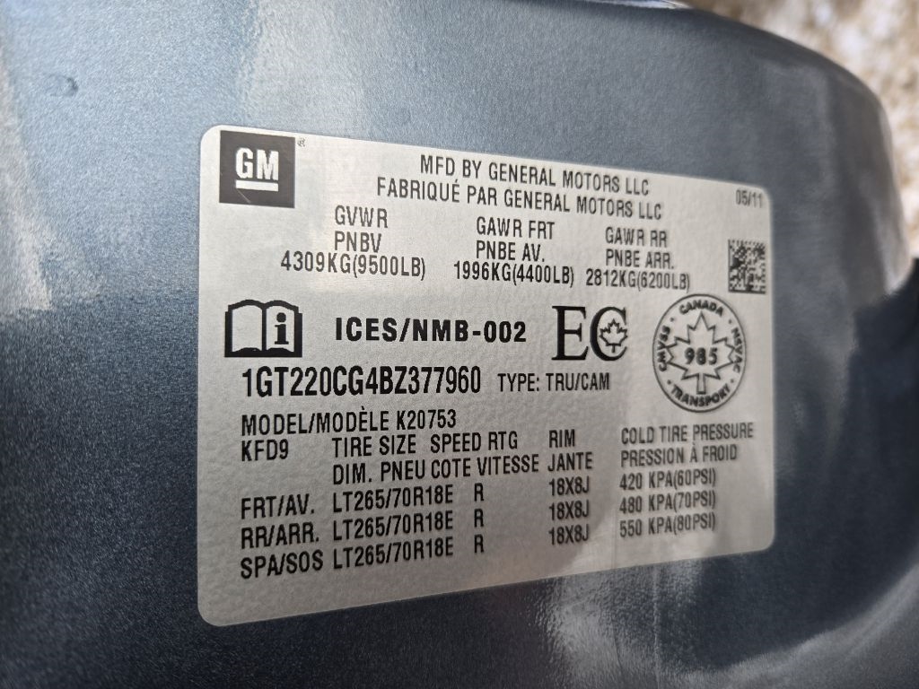 GMC Sierra 2500HD SLE Ext. Cab 4WD 2011