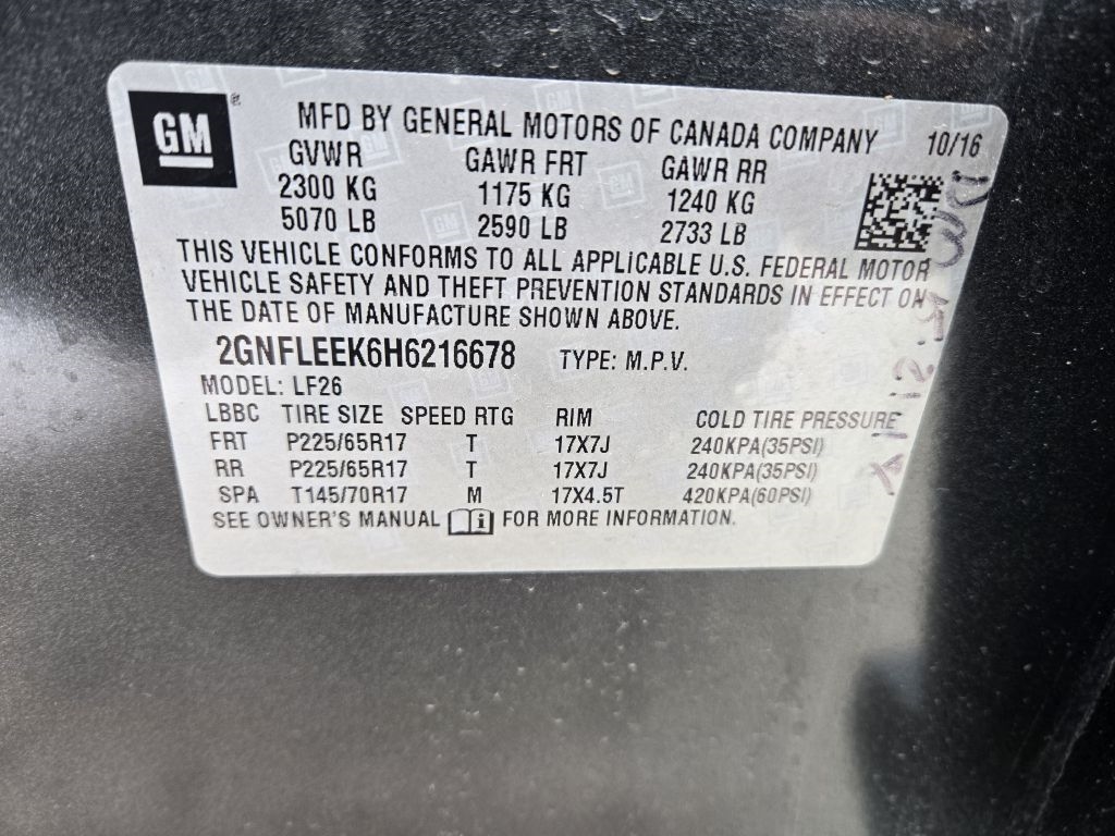 Chevrolet Equinox LS AWD 2017