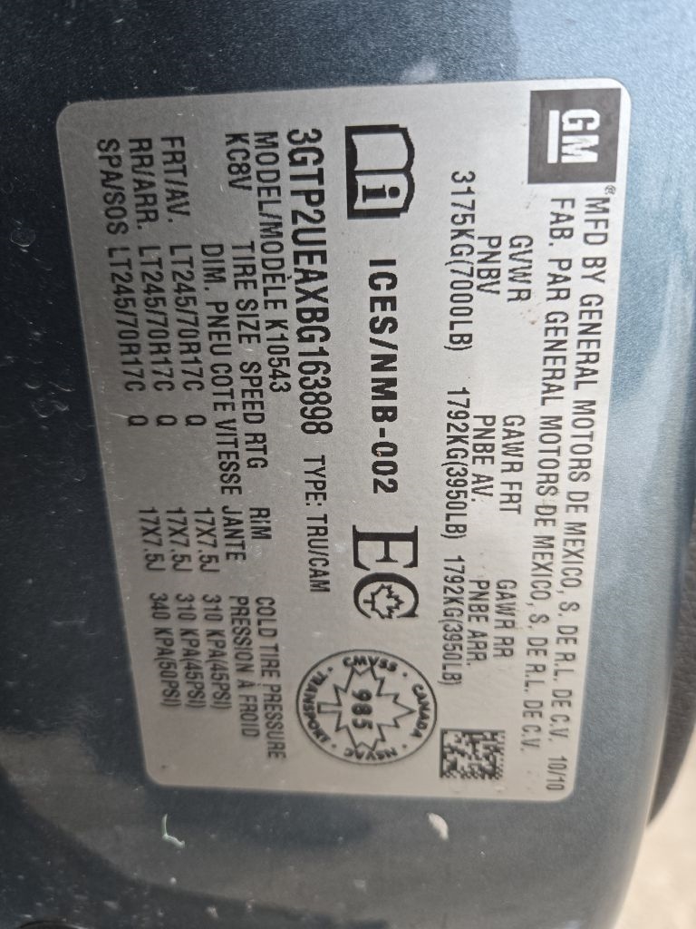 GMC Sierra 1500 SL Crew Cab 4WD 2011