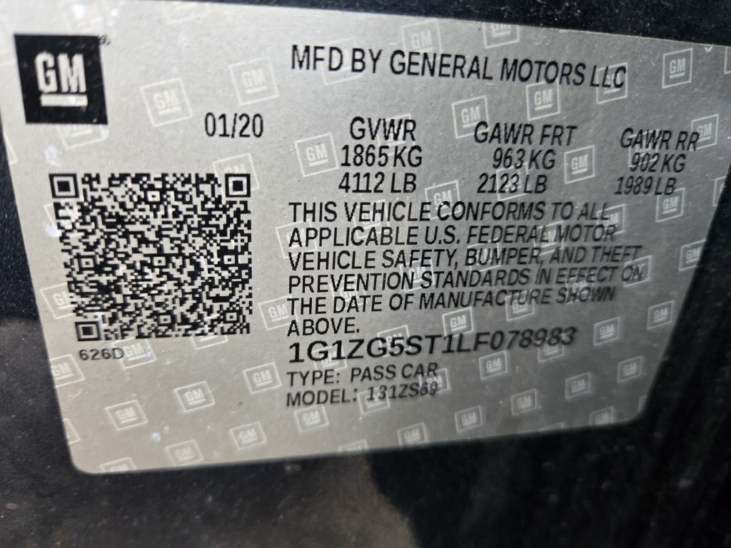 Chevrolet Malibu RS 2020