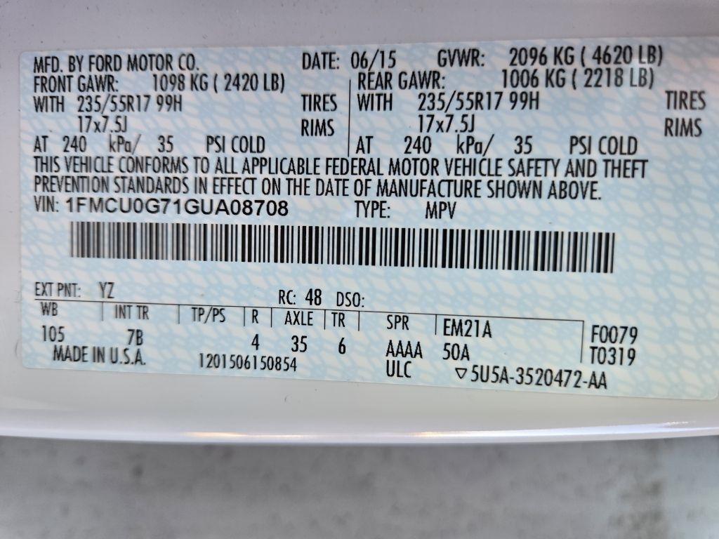 Ford Escape SE FWD 2016