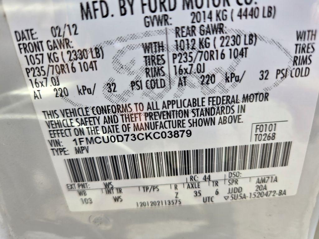 Ford Escape XLT FWD 2012