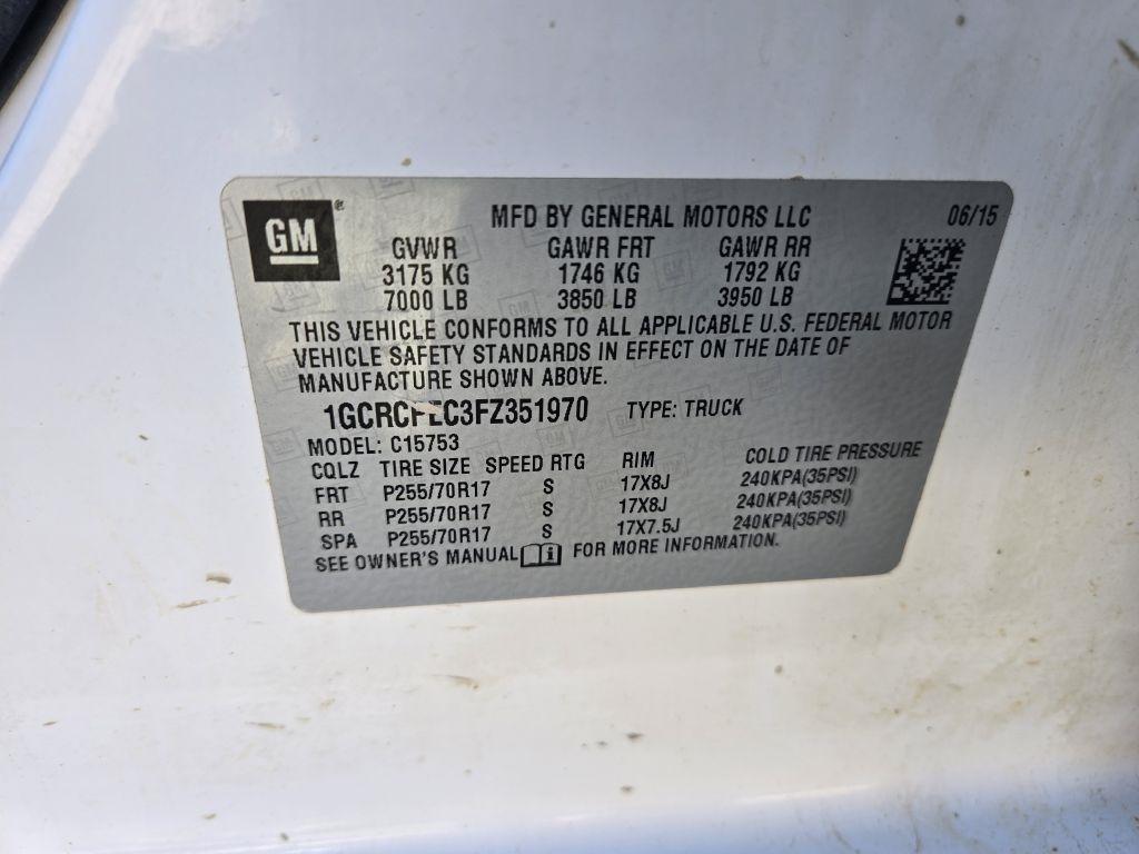 Chevrolet Silverado 1500 Work Truck Double Cab 2WD 2015