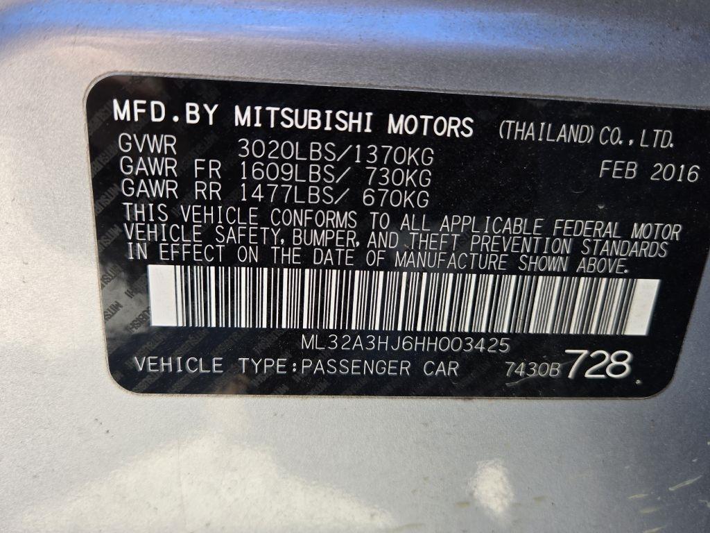 Mitsubishi Mirage ES 5M 2017