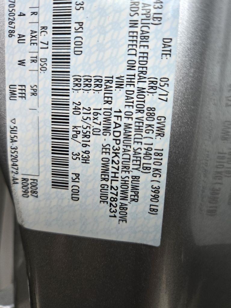 Ford Focus SE Hatch 2017