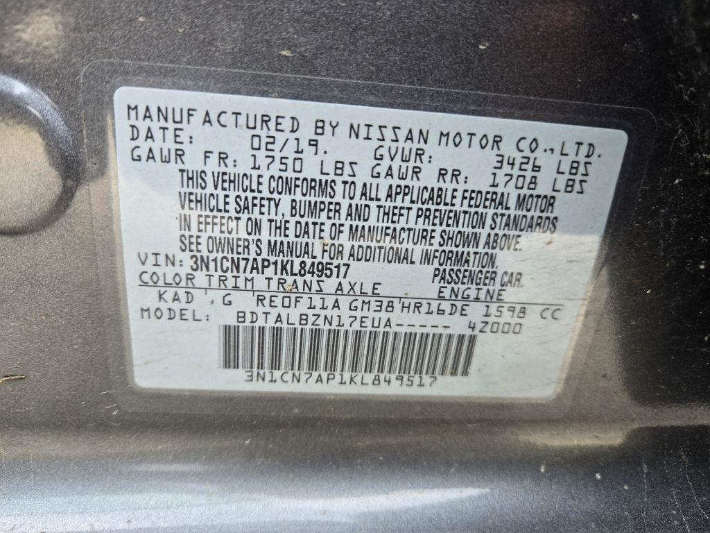 Nissan Versa 1.6 SV Sedan 2019