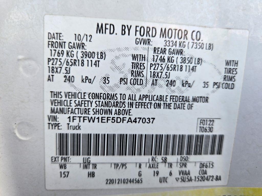 Ford F-150 Lariat SuperCrew 5.5-ft. Bed 4WD 2013