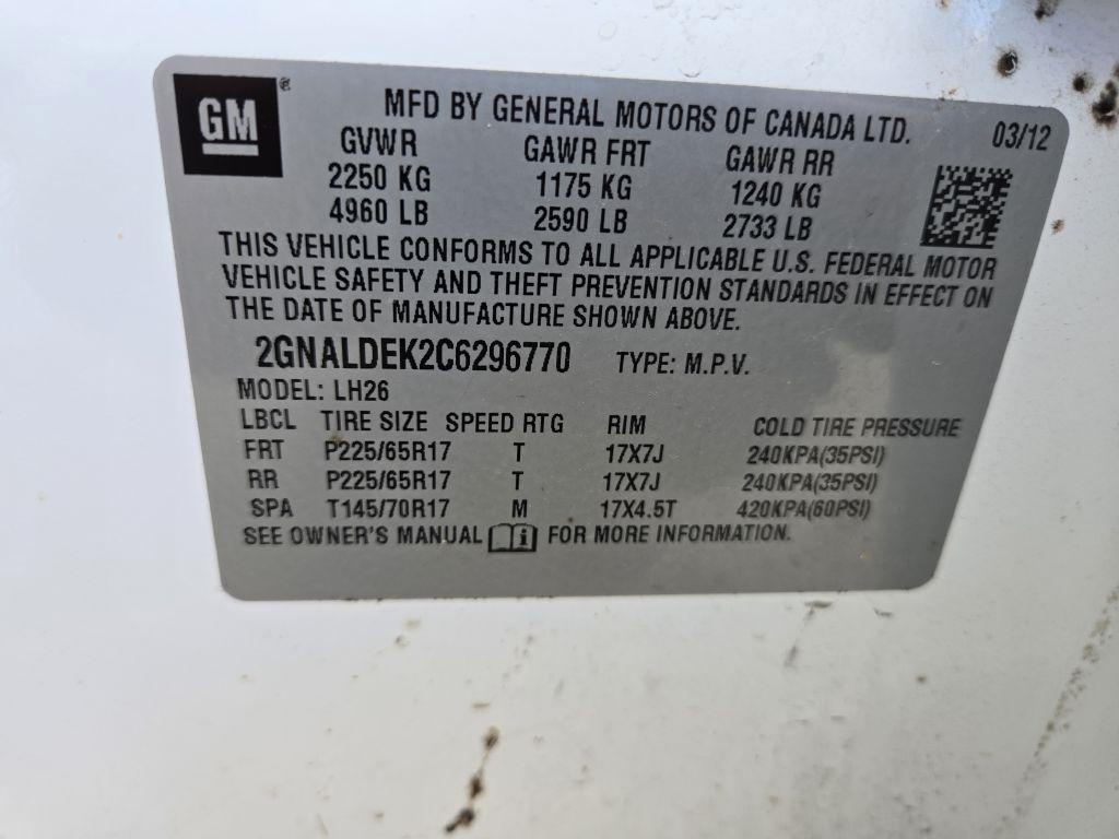 Chevrolet Equinox 1LT 2WD 2012