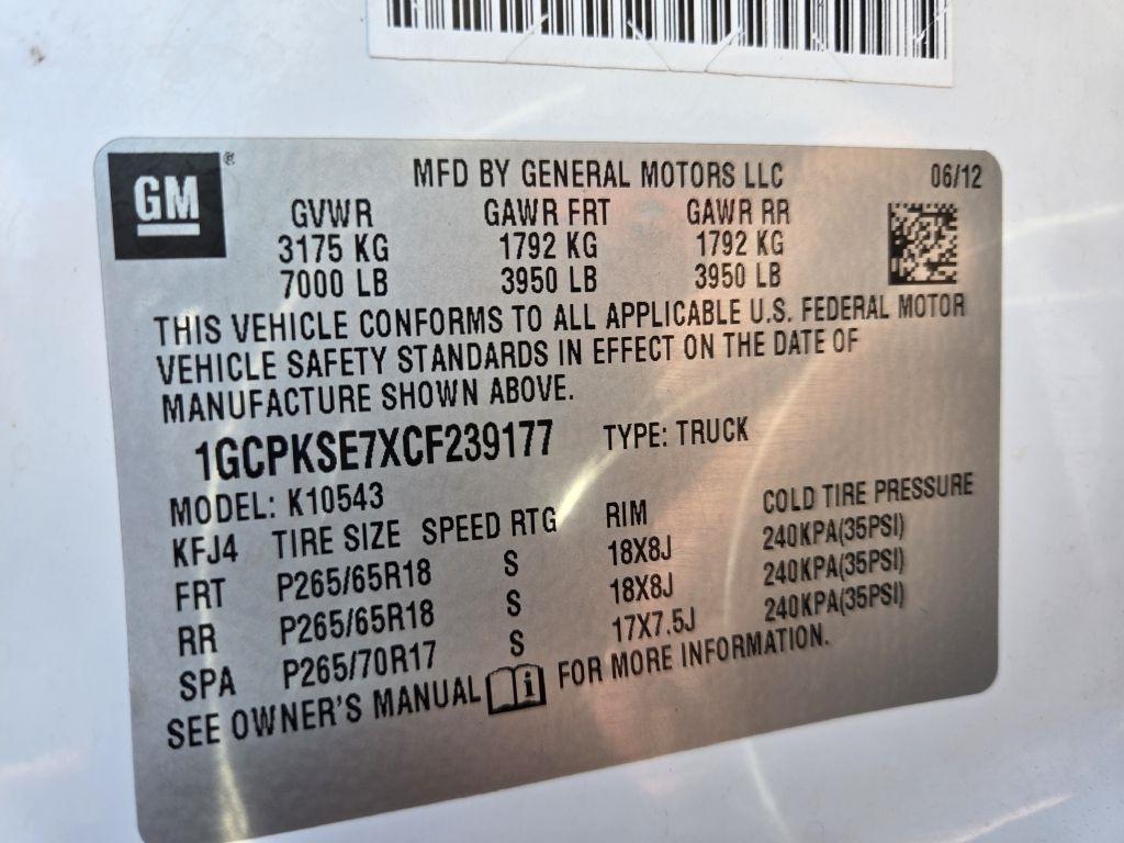 Chevrolet Silverado 1500 LT Crew Cab 4WD 2012