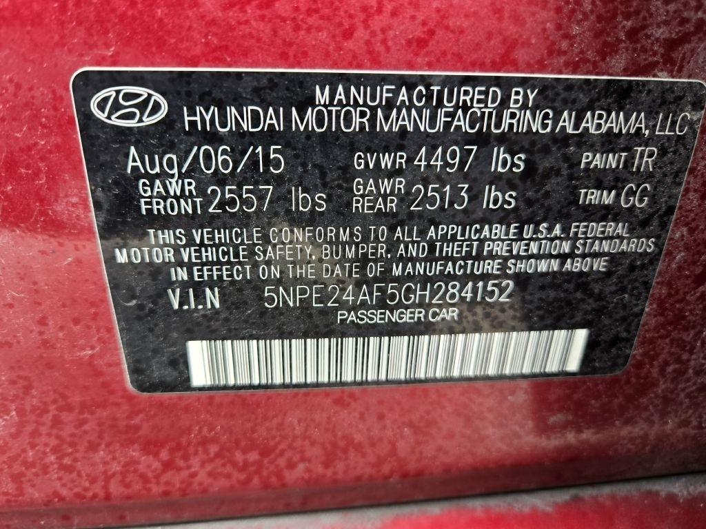 Hyundai Sonata SE 2016