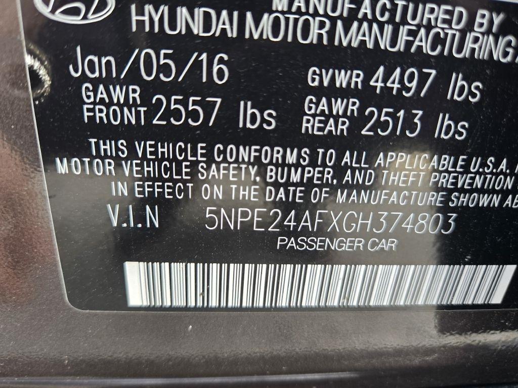 Hyundai Sonata SE 2016