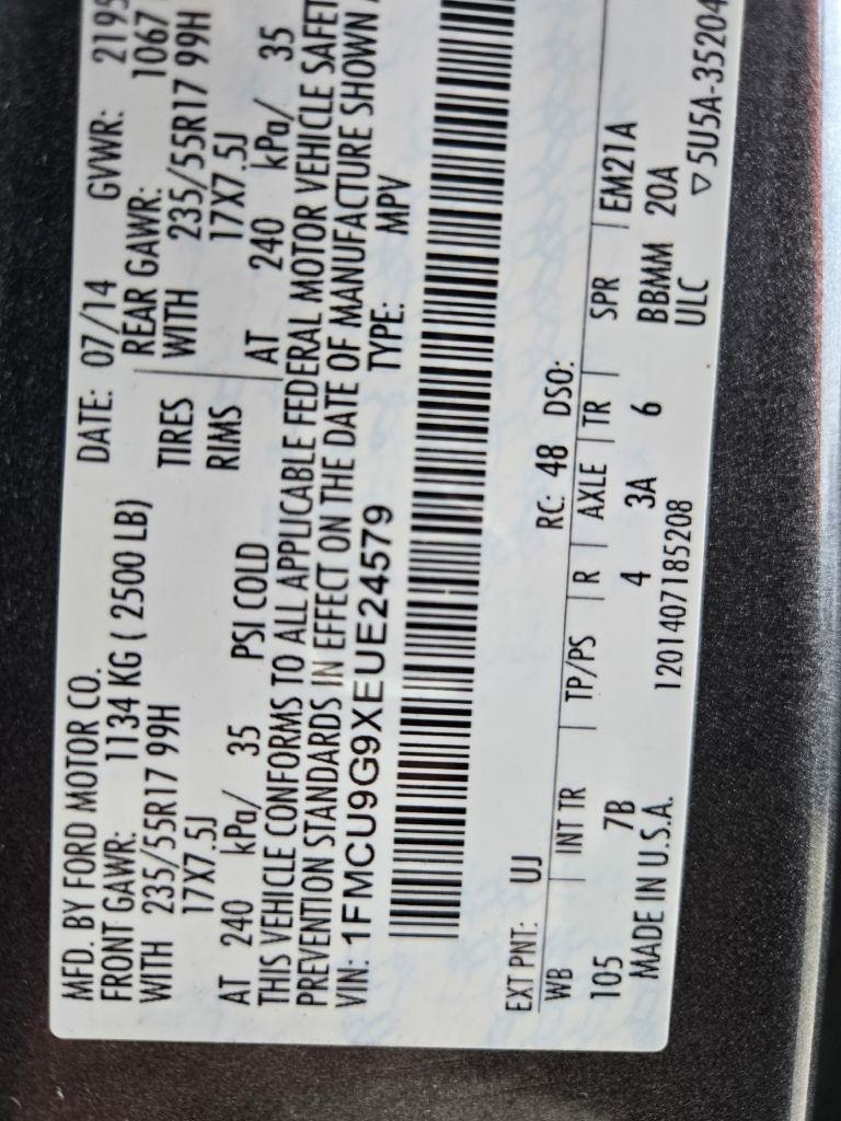 Ford Escape SE 4WD 2014