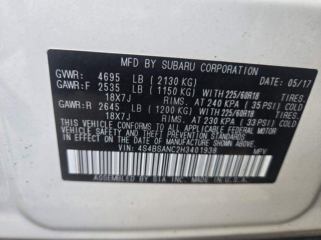Subaru Outback 2.5i Limited 2017