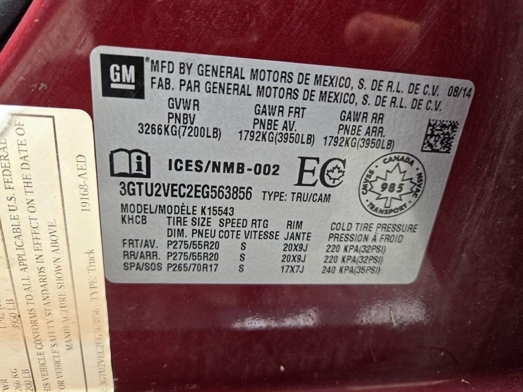 GMC Sierra 1500 SLT Crew Cab 4WD 2014