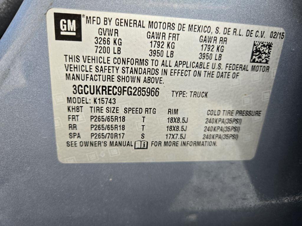 Chevrolet Silverado 1500 LT Crew Cab 4WD 2015