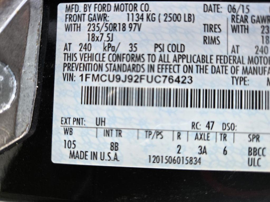 Ford Escape Titanium 4WD 2015