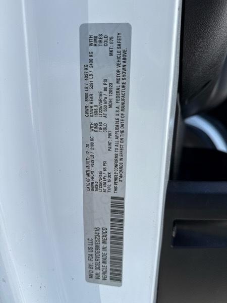 RAM Promaster 2500 High Roof 159-in. WB 2021