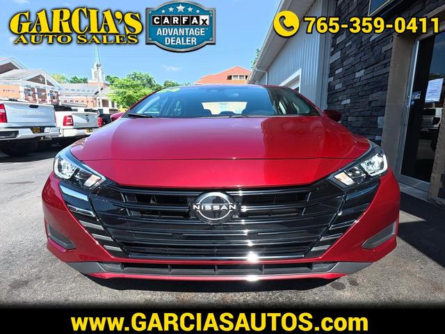Red 2024 Nissan Versa Sedan Front-Wheel Drive Continuously Variable Transmission
