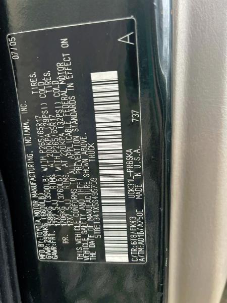 Toyota Tundra 2WD Truck CrewMax 4.7L V8 5-Spd AT  (Natl) 2005