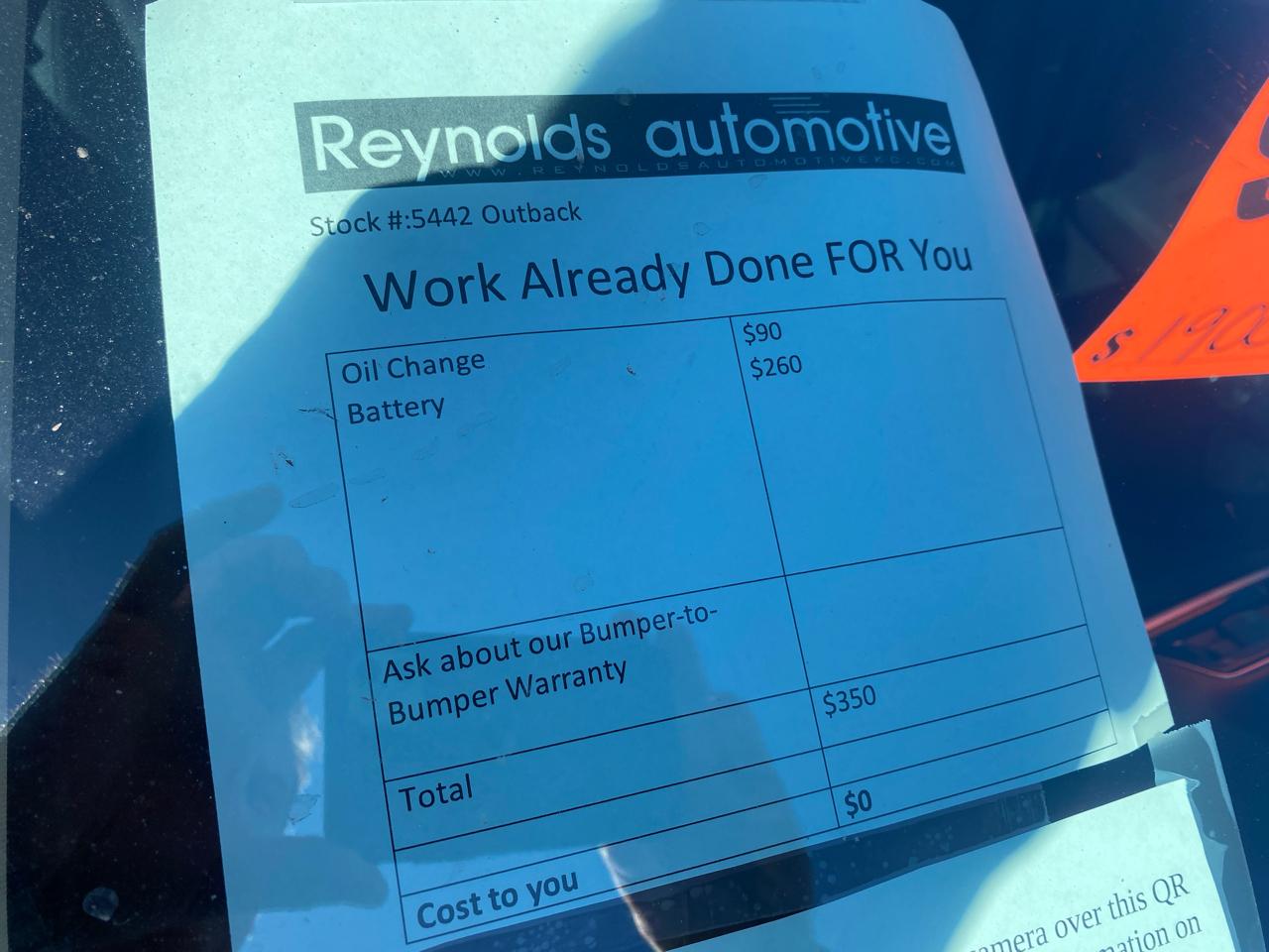 Subaru Outback 2.5i Limited 2019