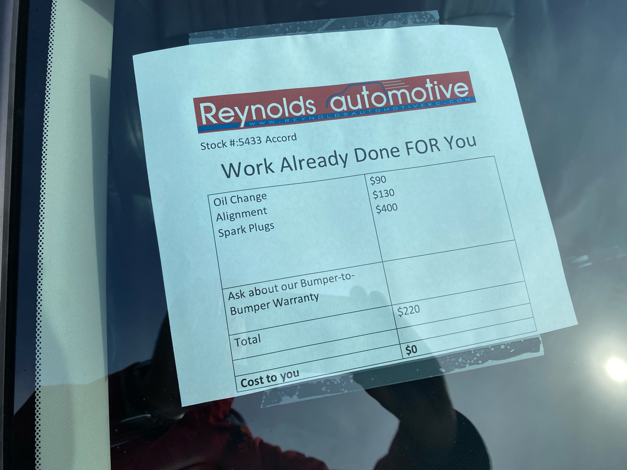 Honda Accord Sedan EX-L 1.5T CVT 2018