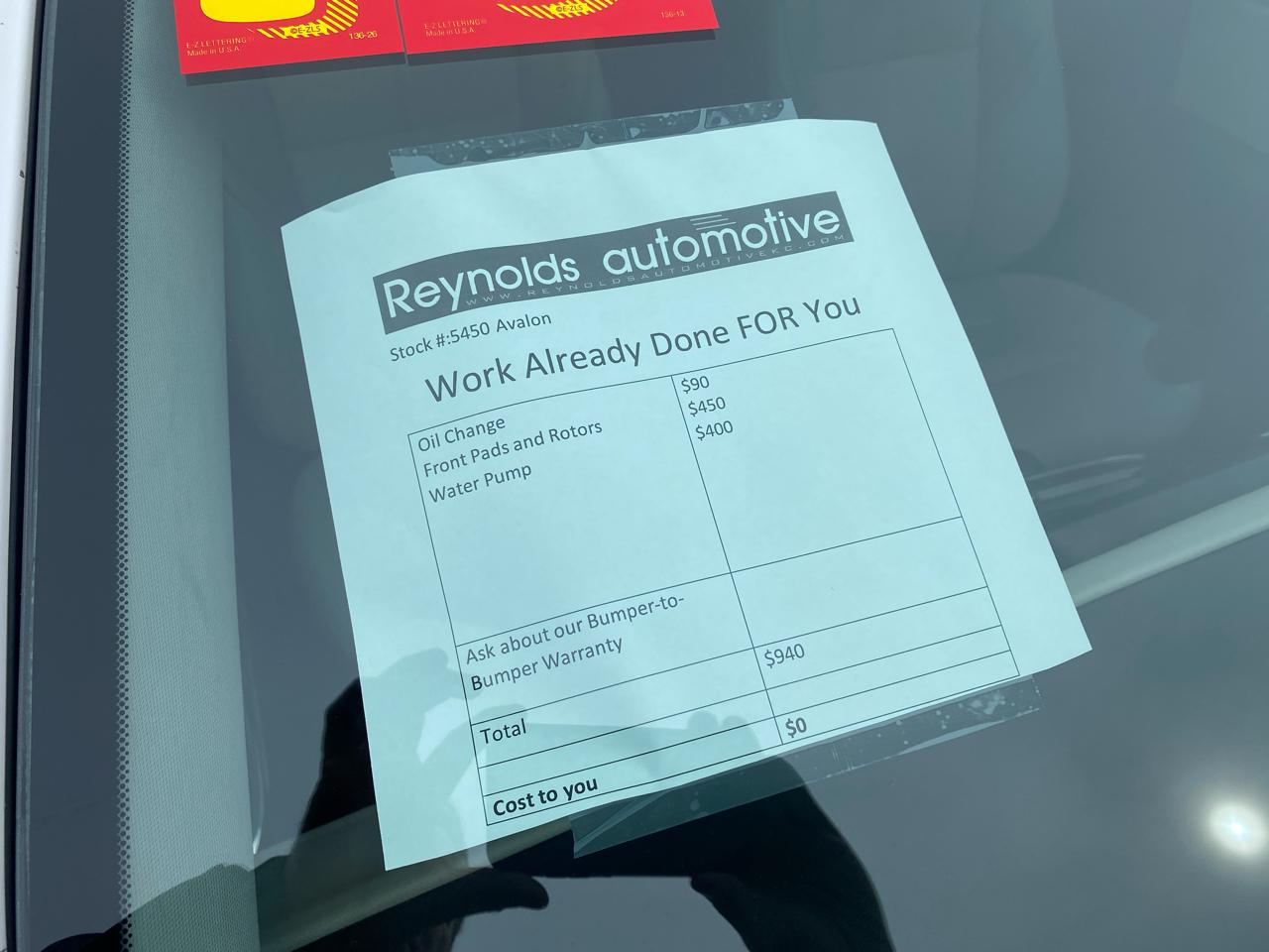 Toyota Avalon XLE Premium (Natl) 2018