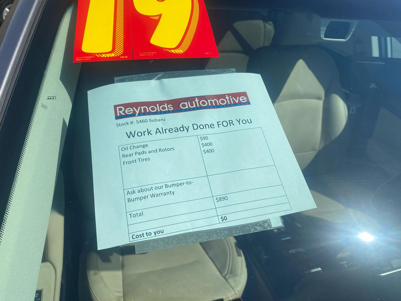 Subaru Outback 3.6R Limited 2019