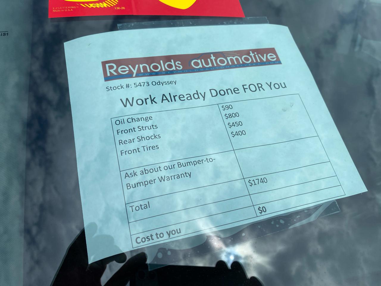 Honda Odyssey EX-L Auto 2019