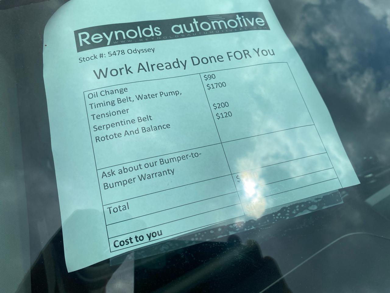 Honda Odyssey 5dr EX 2015