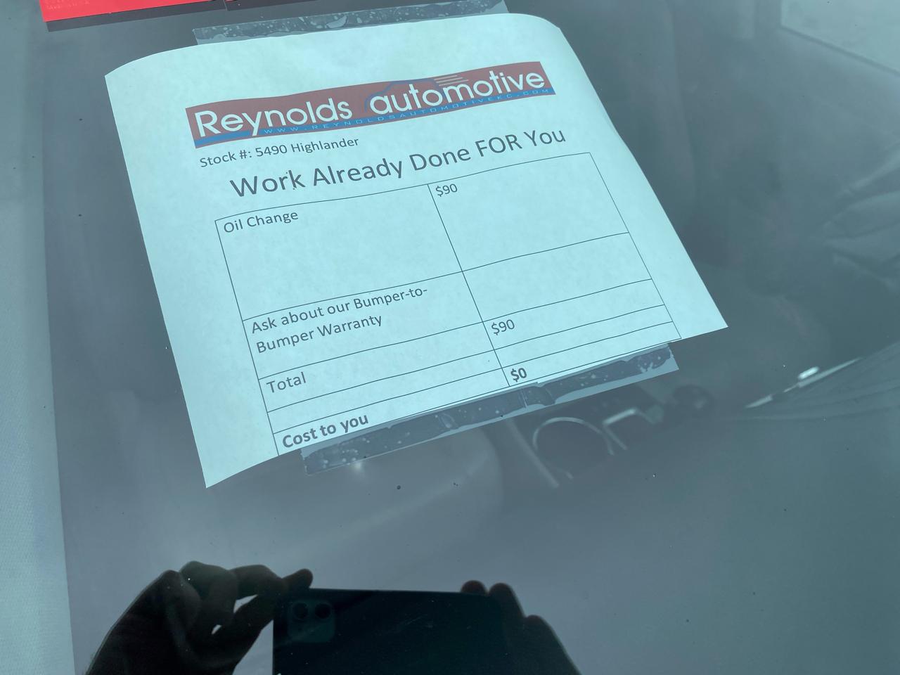Toyota Highlander Hybrid Limited V6 AWD (Natl) 2019