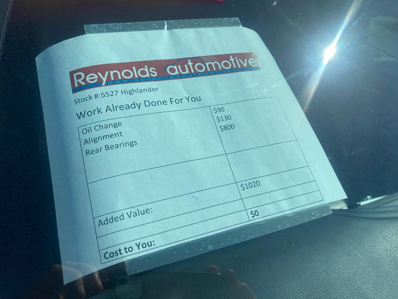 Toyota Highlander Hybrid Limited V6 AWD (Natl) 2018